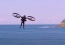 The creators of the CopterPack electric jetpack showed a new flight video