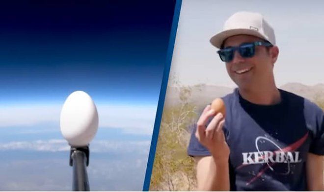 Former NASA engineer was able to drop an egg from space without it breaking