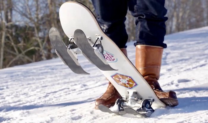 snow skateboard