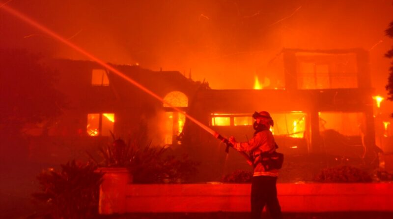 wildfires burn out of control in and around Los Angeles